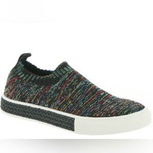 BERNIE MEV. CANNA SLIP-ON SNEAKERS VEGAN MEMORY FOAM WOMENS BLACK-MULTI SIZE 37